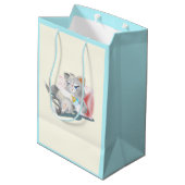 Cute Baby Kat Medium Cadeauzakje (Achterkant Gekanteld)