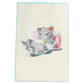Cute Baby Kat Medium Cadeauzakje (Achterkant)