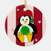 Cute Baby Kerstmis Penguin Keramisch Ornament (Voorkant)