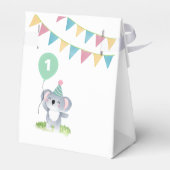Cute Baby Koala Balloon Party Flag Birthday Bedankdoosjes (Achterkant)