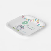 Cute Baby Koala Balloon Party Flag Birthday Papieren Bordje (Gebogen)