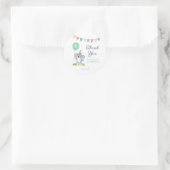 Cute Baby Koala Balloon Party Flag Birthday Ronde Sticker (Tas)