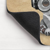 Cute Baby Koala Beer Dj hoofdtelefoons Muismat (Hoek)