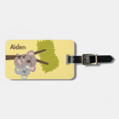 Cute Baby Koala Beer en mama voor kinderen Bagagelabel (Voorkant horizontaal)