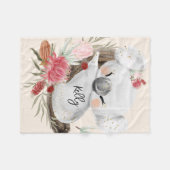 Cute Baby Koala Gold Speckle Fleece Deken (Voorkant (Horizontaal))