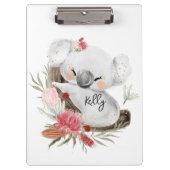 Cute Baby Koala Gold Speckle Klembord (Voorkant)