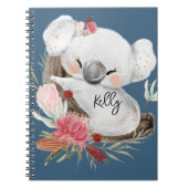 Cute Baby Koala Gold Speckle Notitieboek (Voorkant)