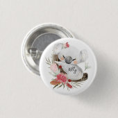 Cute Baby Koala Gold Speckle Ronde Button 3,2 Cm (Voorkant /achterkant)