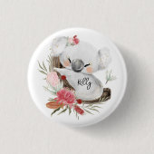 Cute Baby Koala Gold Speckle Ronde Button 3,2 Cm (Voorkant)