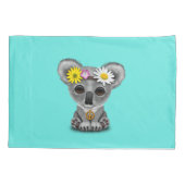 Cute Baby Koala Hippie Kussensloop (Achterkant)