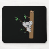 Cute Baby Koala klim een eucalyptusboom Muismat (Voorkant)