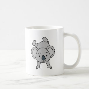 Cute Baby Koala met een glimlach die een handgreep Koffiemok