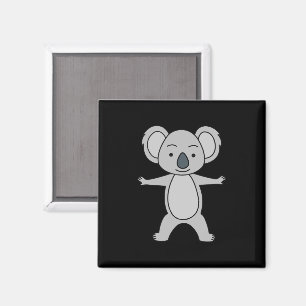 Cute Baby Koala met een glimlach Magneet