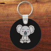 Cute Baby Koala met een glimlach Sleutelhanger (Voorkant)