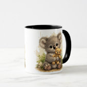 Cute Baby Koala Teddy Bear Cartoon Coffee Mug Mok (Voorkant rechts)
