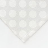 Cute baby koe cartoon kinder naam fleece blanket (Hoek)