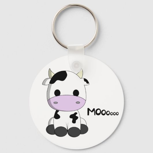 Cute baby koe cartoon sleutelhanger (Voorkant)