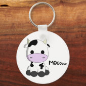 Cute baby koe cartoon sleutelhanger (Voorkant)