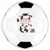 Cute Baby Koe Cartoon Voetbal (Voorkant)