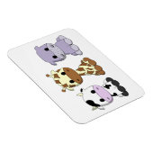 Cute baby koe giraffe hippo cartoon magneet (Rechterzijde)