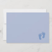 Cute Baby Lamb Baby shower Invitation Kaart (Achterkant)