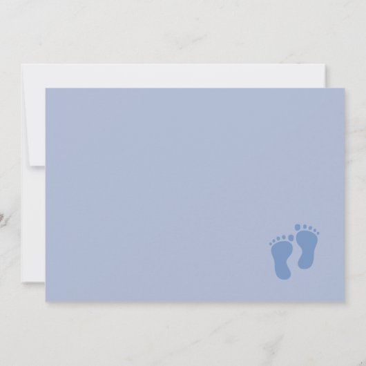 Cute Baby Lamb Baby shower Invitation Kaart (Achterkant)