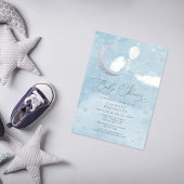 Cute Baby Lamb Ballon Baby shower Uitnodiging