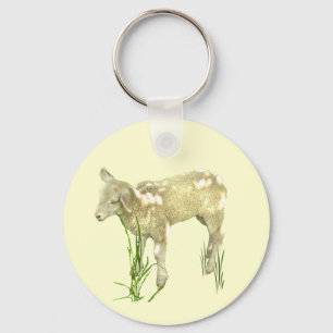 Cute Baby Lamb Sleutelhanger