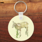 Cute Baby Lamb Sleutelhanger (Voorkant)