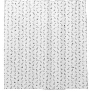 Cute Baby Lamp Sheep Pattern CUSTOM BG COLOR Douchegordijn