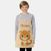 Cute Baby Leopard Safari Animal Kids Schort (Gedragen)
