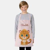 Cute Baby Leopard Safari Animal Kids Schort (Gedragen)