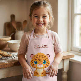 Cute Baby Leopard Safari Animal Kids Schort