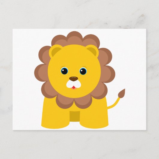 Cute Baby Lion Briefkaart (Voorkant)