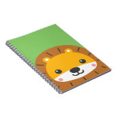 Cute Baby Lion | Cartoon Kunstwerk Notitieboek (Rechterzijde)