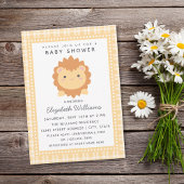 Cute Baby Lion Cub Gender Neutral Baby shower Kaart