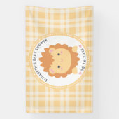 Cute Baby Lion Cub Gender Neutral Baby shower Spandoek (Verticaal)