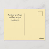 Cute Baby Lion en Aanmoediging Groen Briefkaart (Achterkant)