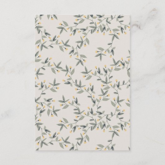 Cute Baby Lion Foliage Advice voor moeder Baby sho Informatiekaartje (Achterkant)