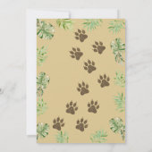 Cute Baby Lion King Waterverf Baby Sprinkle Kaart (Achterkant)