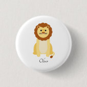 Cute Baby Lion Personalized Ronde Button 3,2 Cm (Voorkant)