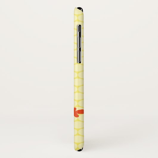 Cute Baby Lion Yellow Polka Dot Pattern Case-Mate iPhone Case (Achterkant/links)