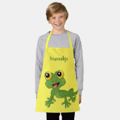 Cute Baby Lizard Gecko Kinder Gepersonaliseerd Schort (Gedragen)