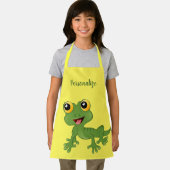 Cute Baby Lizard Gecko Kinder Gepersonaliseerd Schort (Insitu)