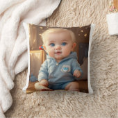 Cute Baby Logo Pillow – Adorable Nursery & Kids Ro Kussen (Deken)