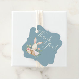 Cute Baby Love Bunny Baby shower Bedankt Bedankjes Labels