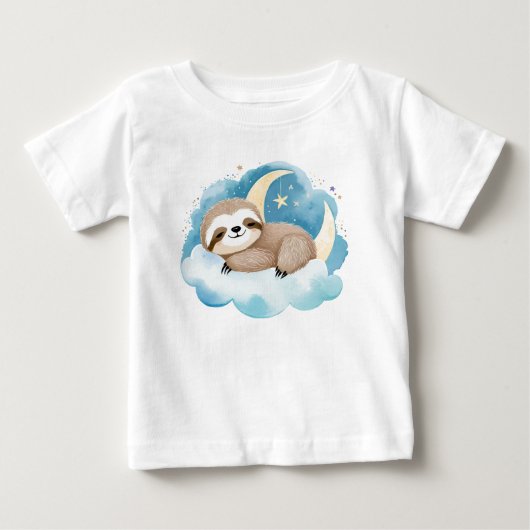 Cute Baby Luiaard op de Maan – (Voorkant)