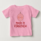 Cute Baby Made in Virginia t-shirt (Voorkant)