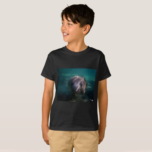 Cute baby manatee boys t-shirt (Voorkant volledig)