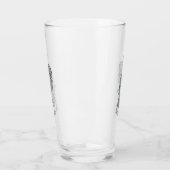 Cute baby manatee met bellenillustratie glas (Links)